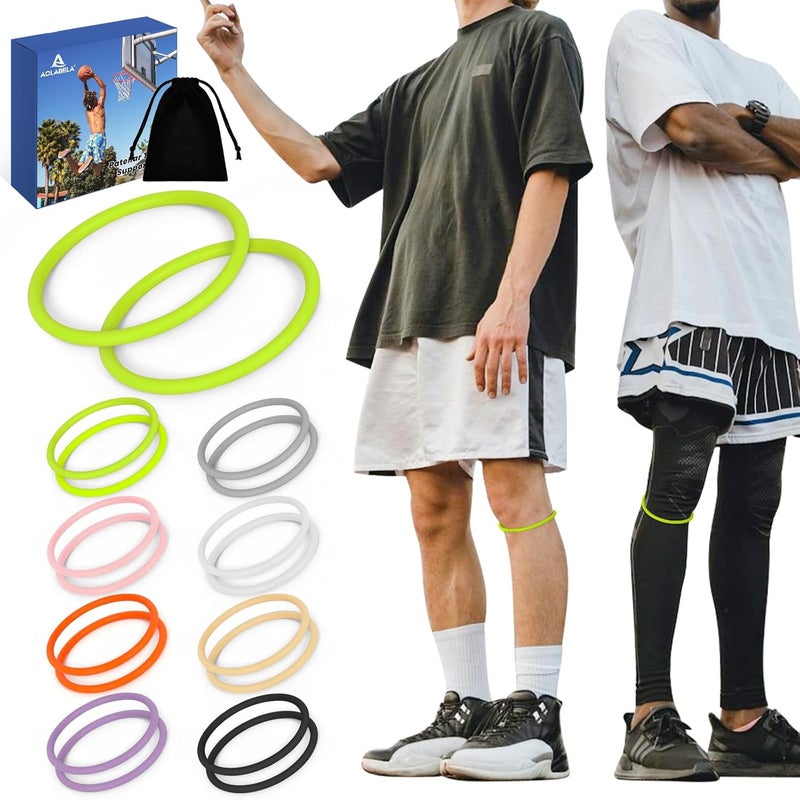 Aolabela 2PCS Patellar Tendon Knee Strap Knee Band for Knee Pain Relief Patella Band for Basketball Running Sports Breathable Patellar Tendon Support Strap - Image 1